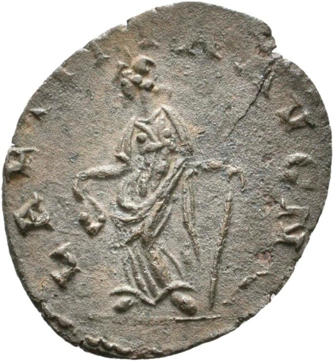 Tetricus I, silver antoninianus, collection photograph Rostock-ID1209, reverse