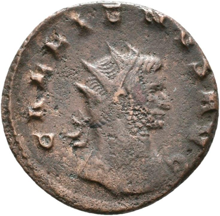 Gallienus, silver antoninianus, collection photograph Rostock-ID1107, obverse