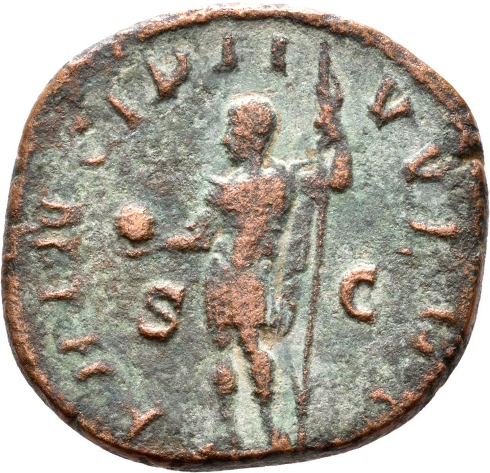 Philip the Arab, copper-alloy sestertius, collection photograph Rostock-ID1172, reverse