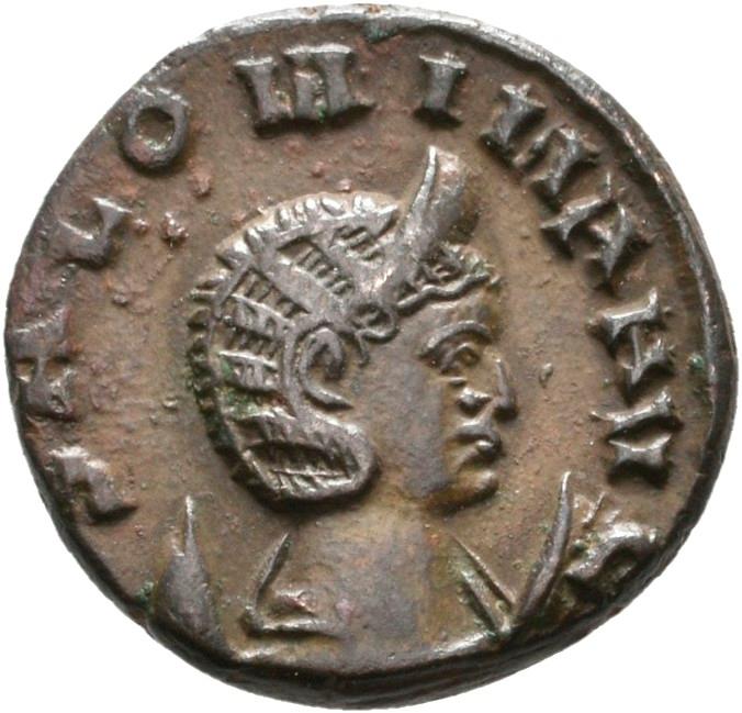 Gallienus, silver antoninianus, collection photograph Rostock-ID1067, obverse