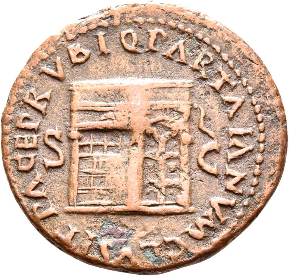 Nero, copper-alloy as, collection photograph Rostock-ID222, reverse
