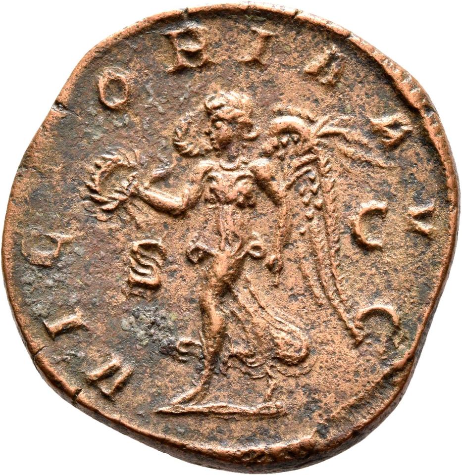 Philip the Arab, copper-alloy sestertius, collection photograph Rostock-ID1162, reverse