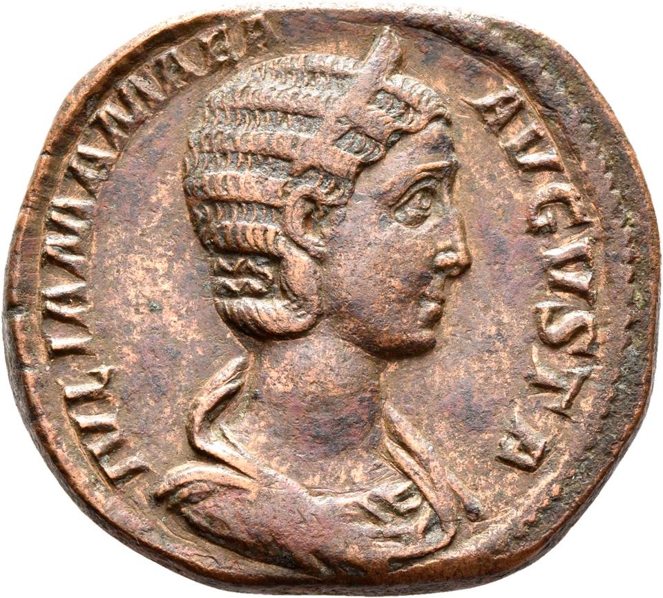 Severus Alexander, copper-alloy sestertius, collection photograph Rostock-ID209, obverse