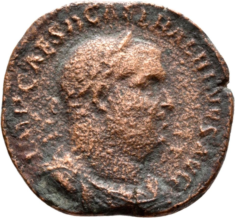 Balbinus, copper-alloy sestertius, collection photograph Rostock-ID1236, obverse