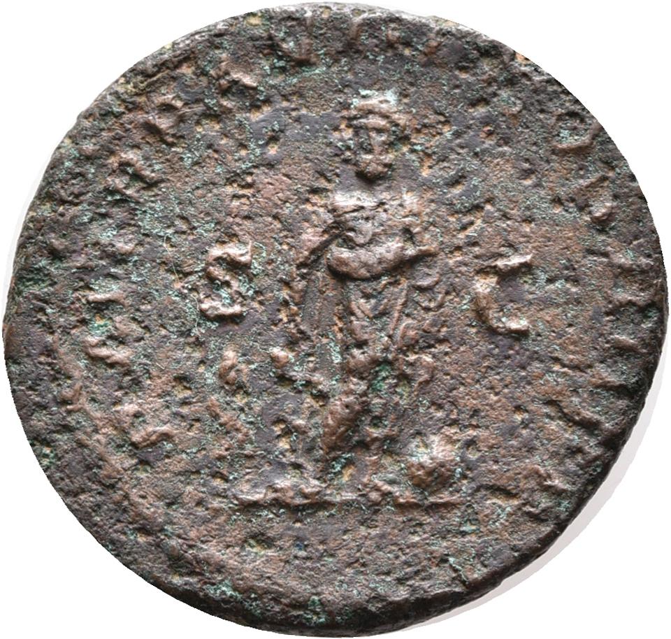 Caracalla, copper-alloy as, collection photograph Rostock-ID1020, reverse