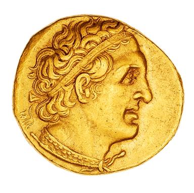 Ptolemy I Soter Gold Pentadrachm, obverse