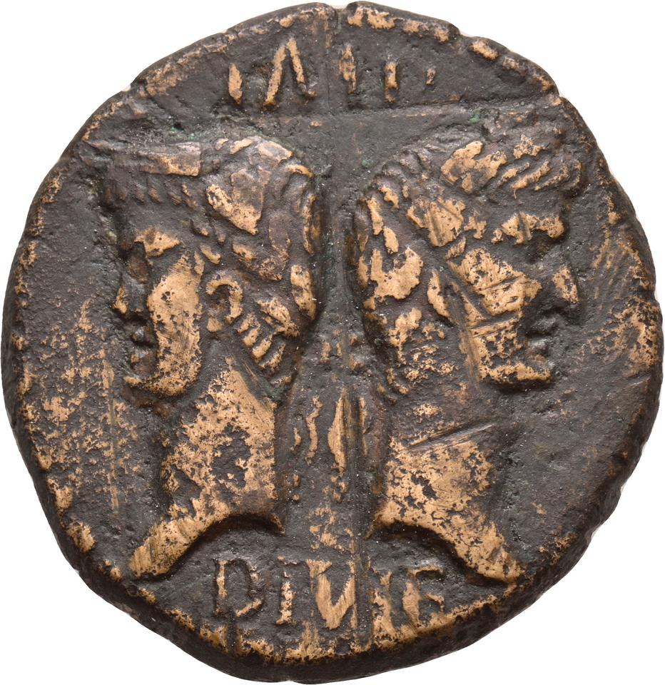 Augustus, copper-alloy as, collection photograph Koeln-ID572, obverse