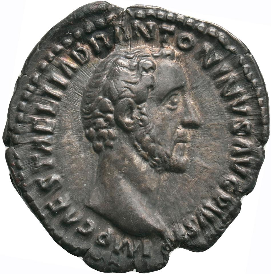 Antoninus Pius, silver denarius, collection photograph Koeln-ID748, obverse