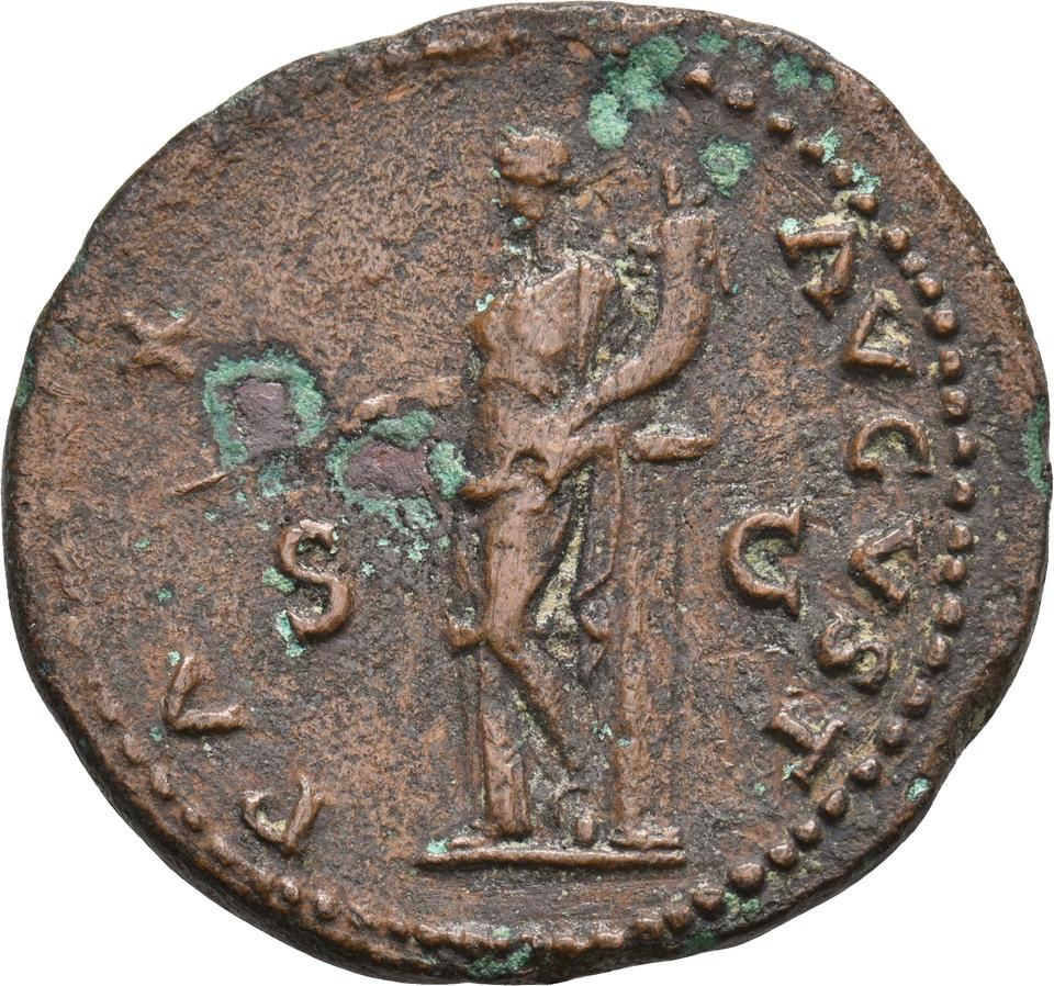 Galba, copper-alloy dupondius, collection photograph Koeln-ID625, reverse
