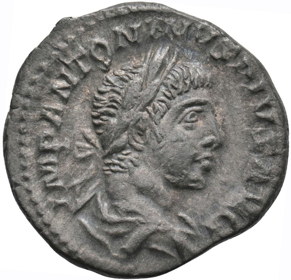 Elagabalus, silver denarius, collection photograph Koeln-ID904, obverse