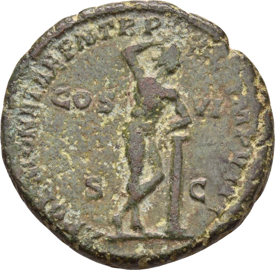 Commodus, copper-alloy as, collection photograph Koeln-ID840, reverse