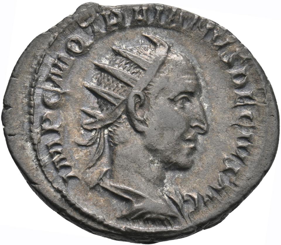 Trajan Decius, silver antoninianus, collection photograph Koeln-ID981, obverse