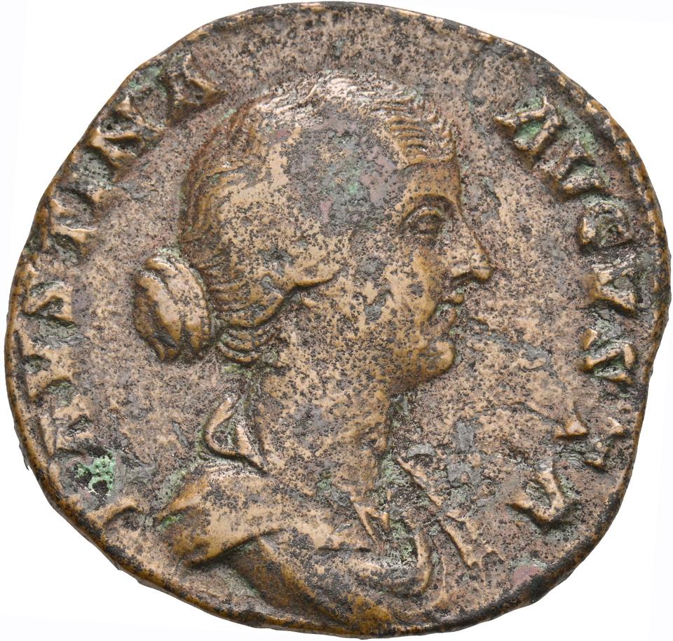 Marcus Aurelius, copper-alloy sestertius, collection photograph Koeln-ID822, obverse