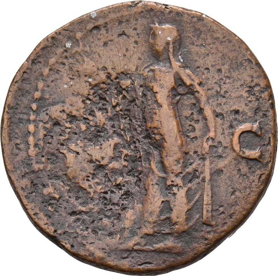 Vespasian, copper-alloy as, collection photograph Koeln-ID645, reverse