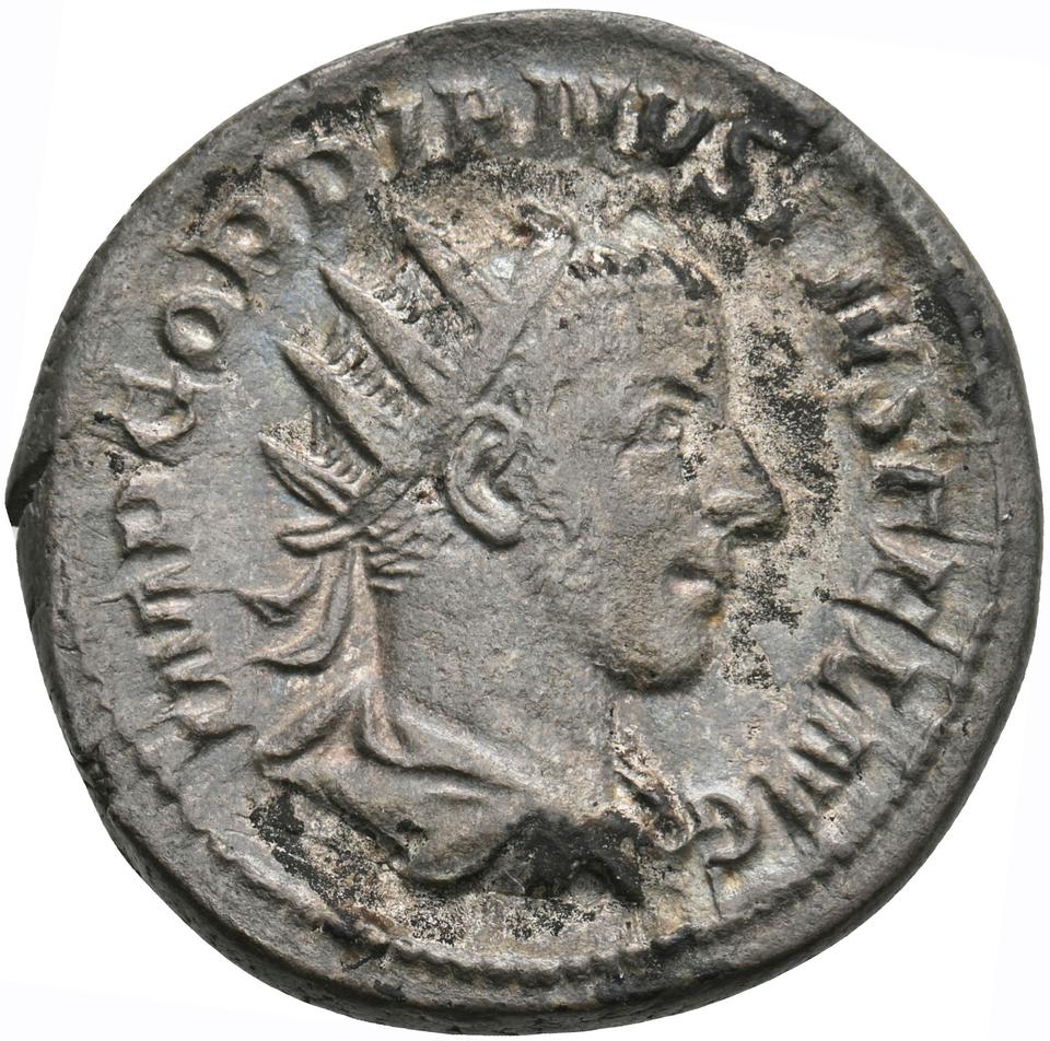 Gordian III, silver antoninianus, collection photograph Koeln-ID953, obverse