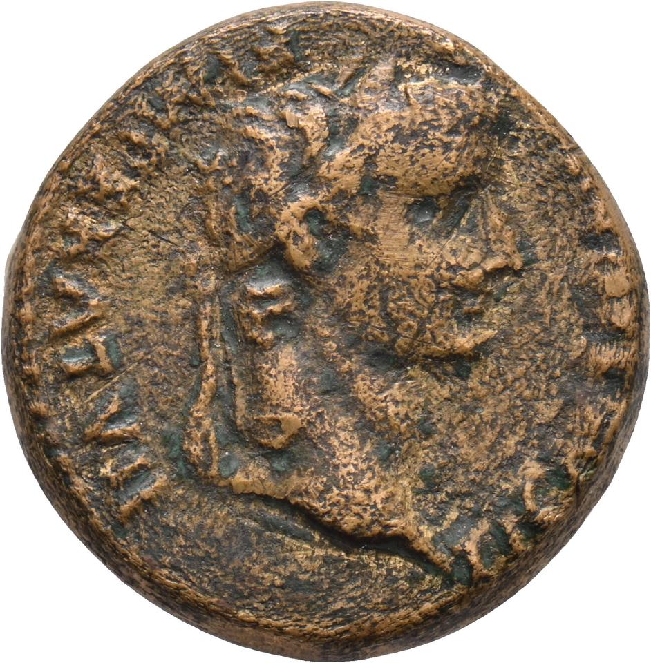 Augustus, copper-alloy semis, collection photograph Koeln-ID578, obverse