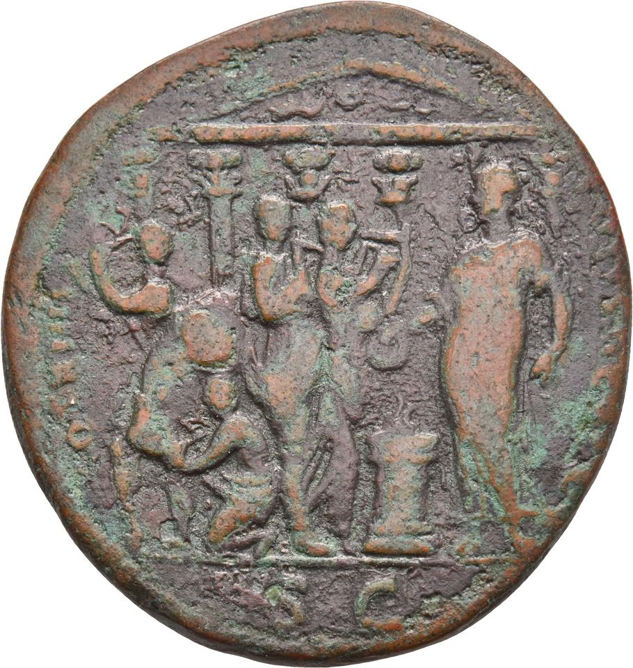 Domitian, copper-alloy as, collection photograph Koeln-ID668, reverse