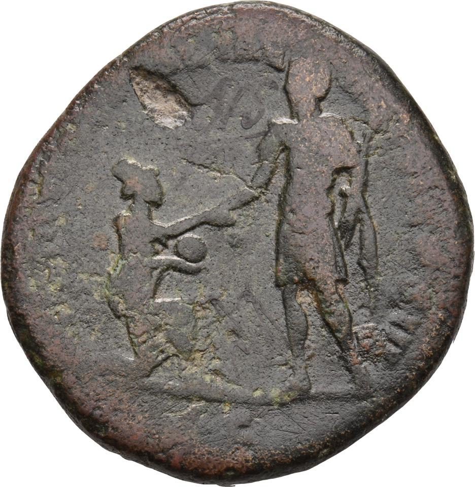 Marcus Aurelius, copper-alloy sestertius, collection photograph Koeln-ID810, reverse