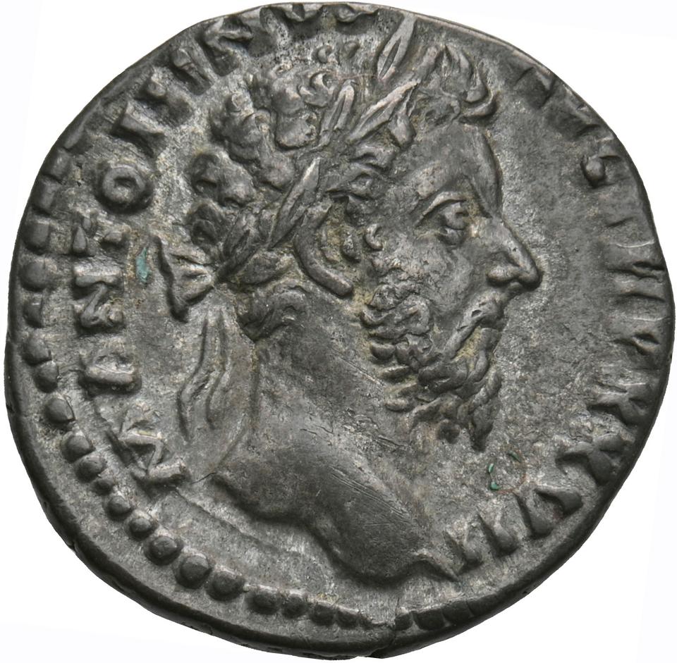 Marcus Aurelius, silver denarius, collection photograph Koeln-ID797, obverse