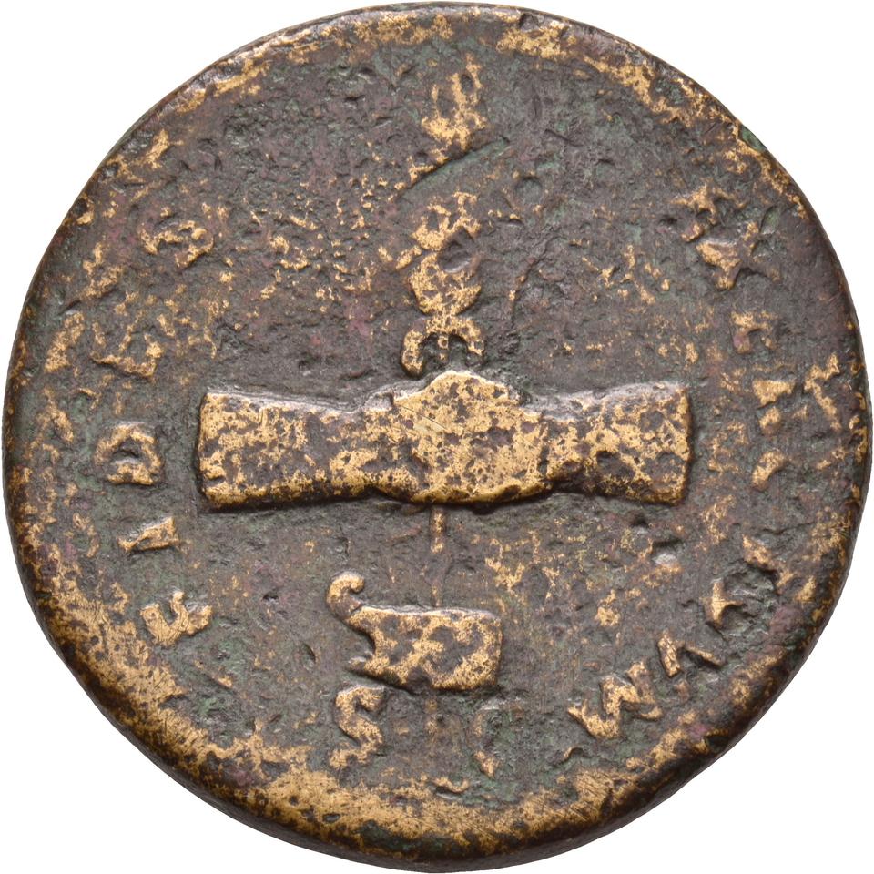 Vespasian, copper-alloy sestertius, collection photograph Koeln-ID638, reverse