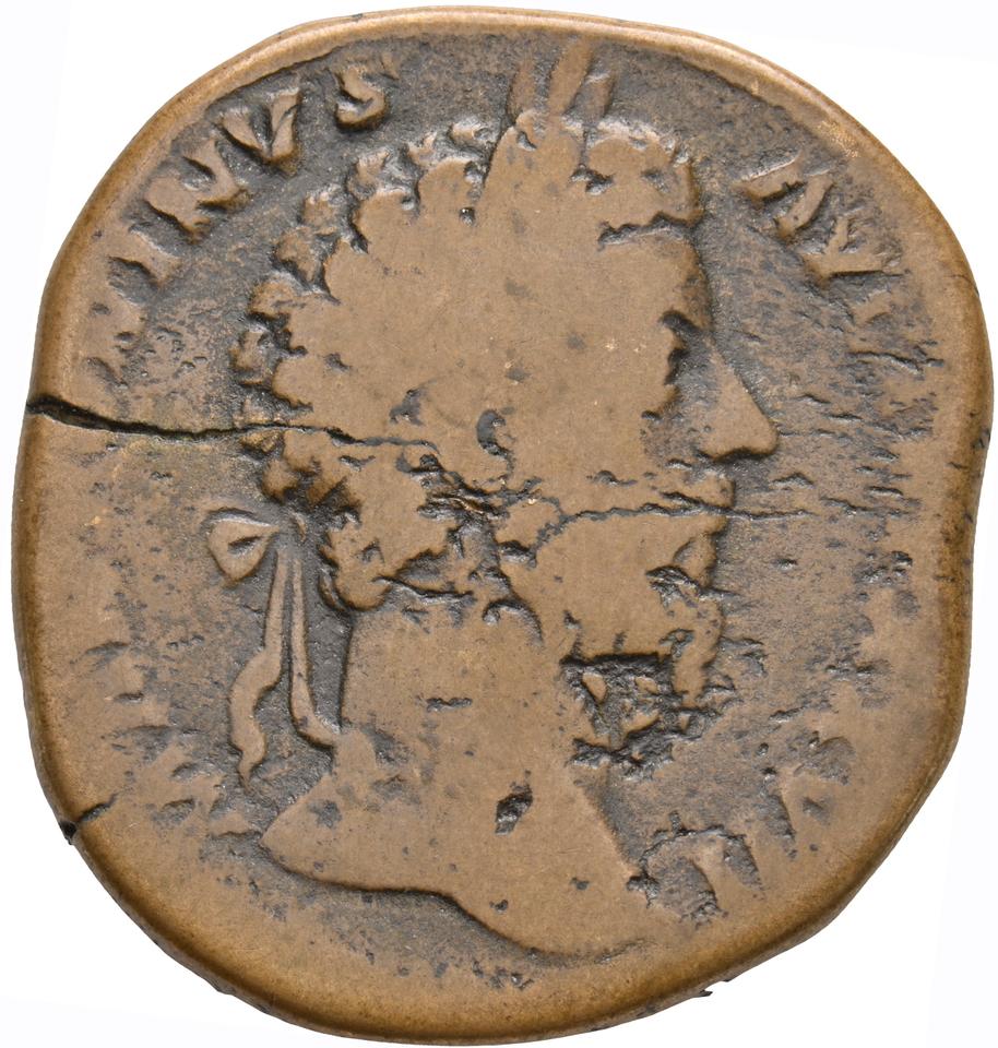 Marcus Aurelius, copper-alloy sestertius, collection photograph Koeln-ID809, obverse