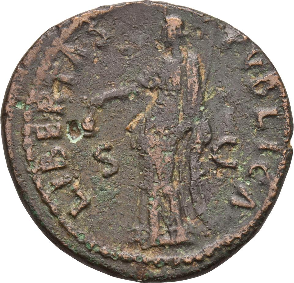 Nerva, copper-alloy as, collection photograph Koeln-ID682, reverse