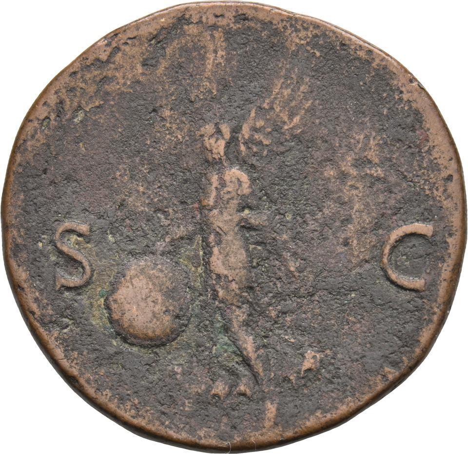 Nero, copper-alloy as, collection photograph Koeln-ID622, reverse
