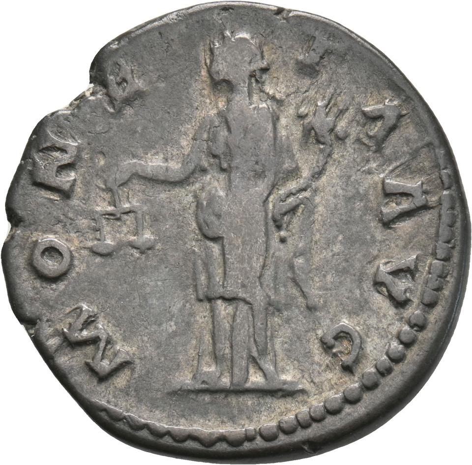 Hadrian, silver denarius, collection photograph Koeln-ID714, reverse