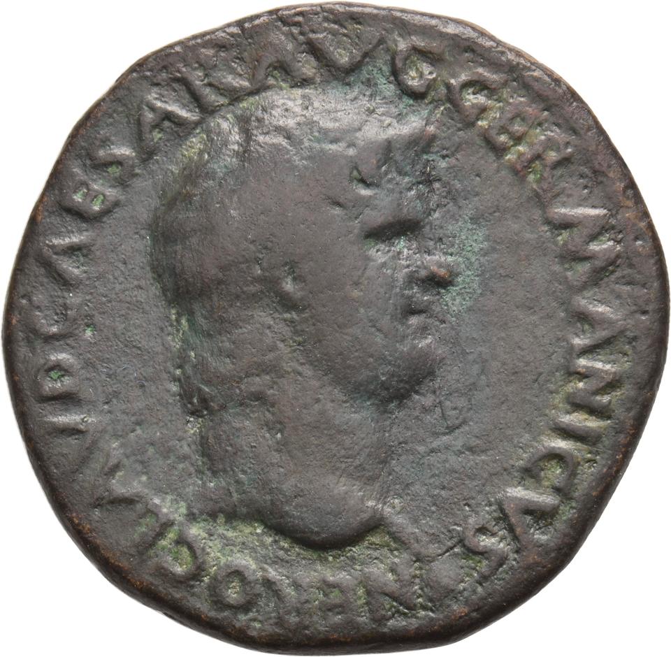 Nero, copper-alloy as, collection photograph Koeln-ID621, obverse