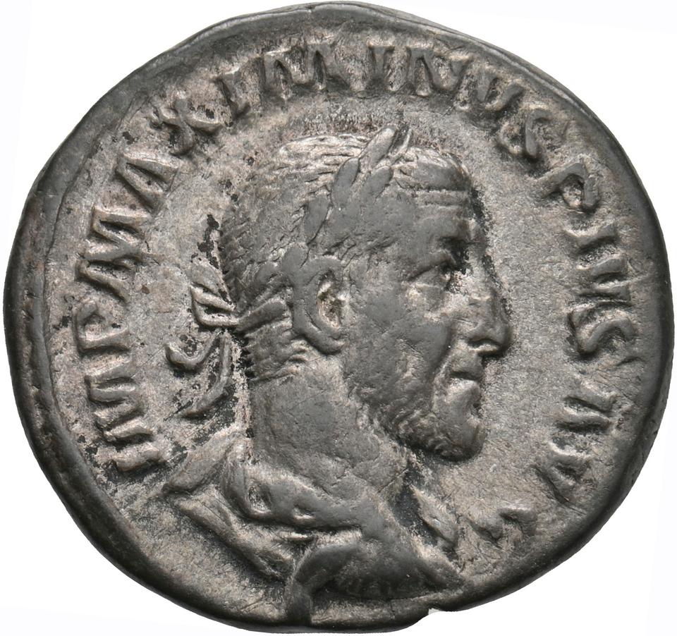 Maximinus Thrax, silver denarius, collection photograph Koeln-ID941, obverse