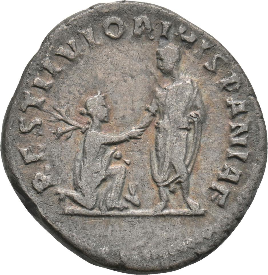 Hadrian, silver denarius, collection photograph Koeln-ID722, reverse