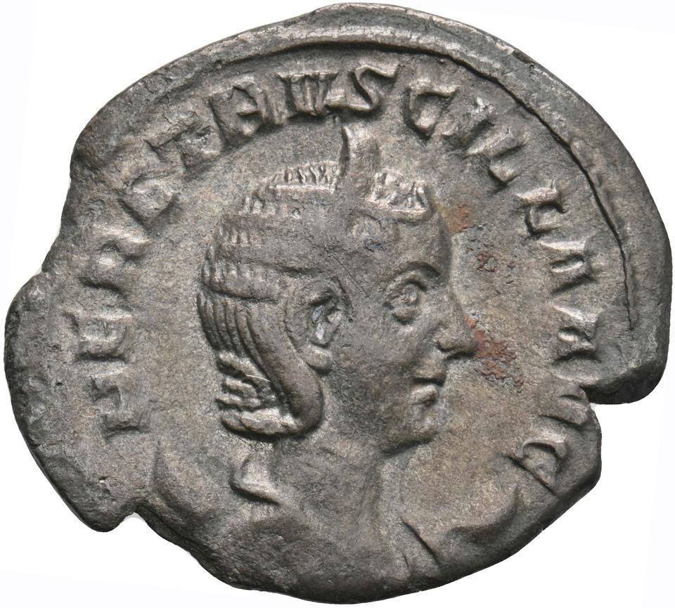 Trajan Decius, silver antoninianus, collection photograph Koeln-ID984, obverse