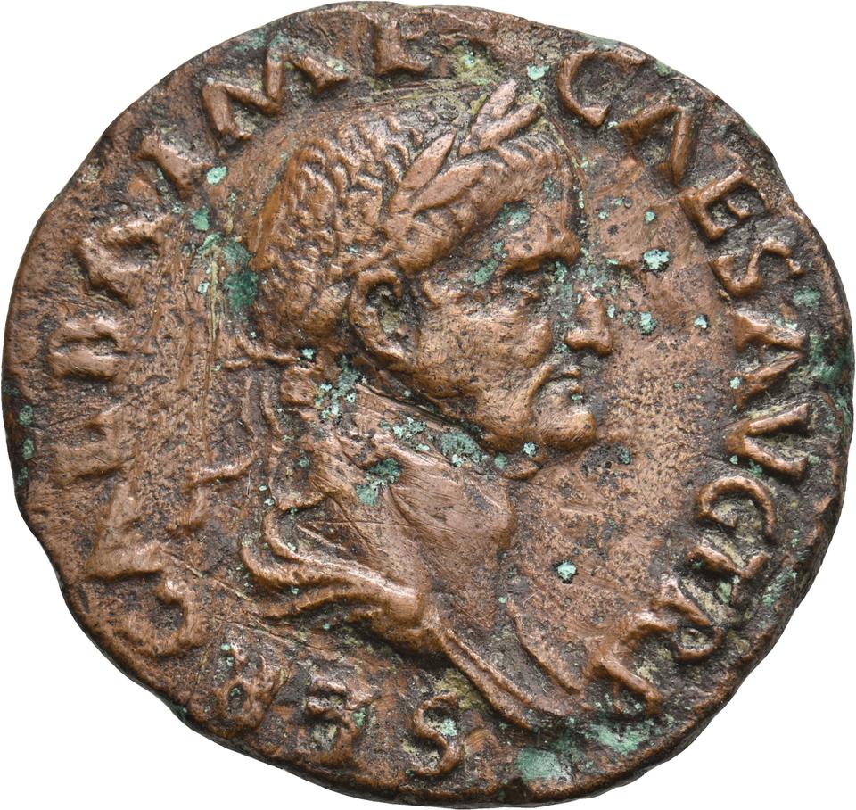 Galba, copper-alloy dupondius, collection photograph Koeln-ID625, obverse