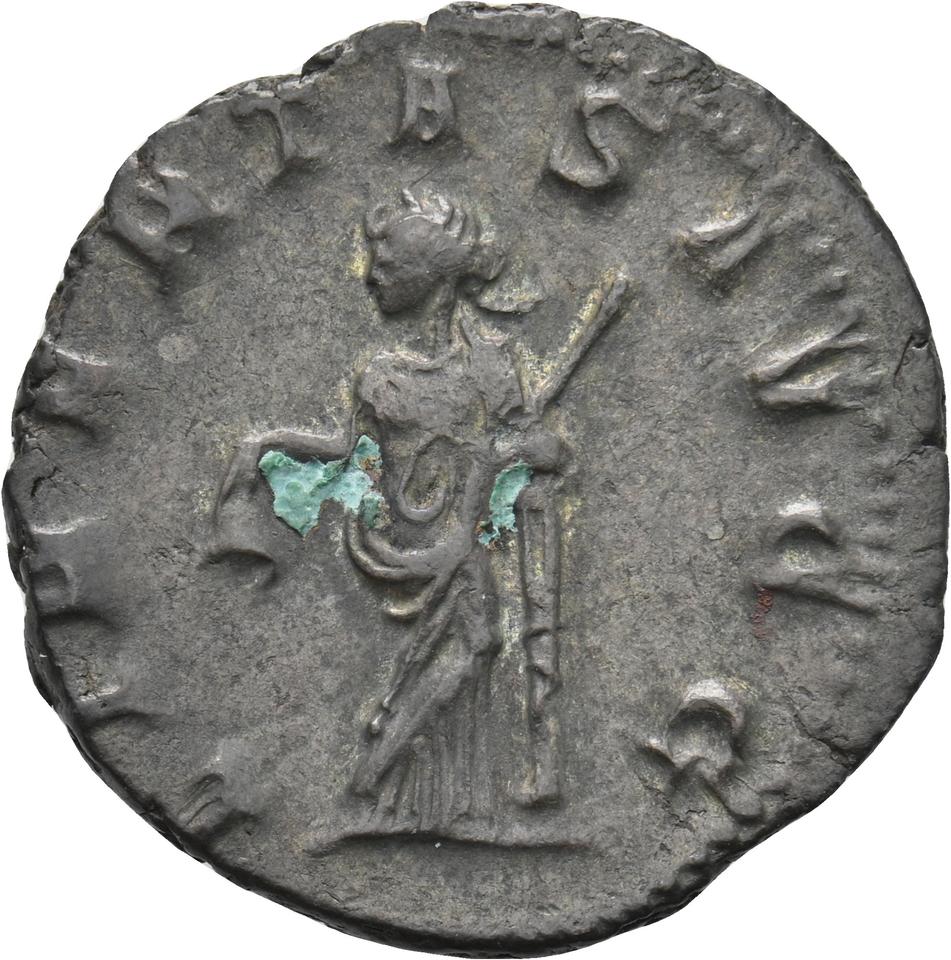 Trebonianus Gallus, silver antoninianus, collection photograph Koeln-ID989, reverse