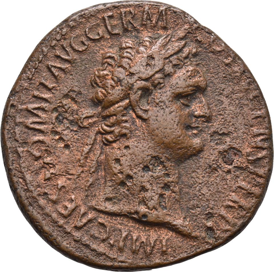 Domitian, copper-alloy as, collection photograph Koeln-ID664, obverse