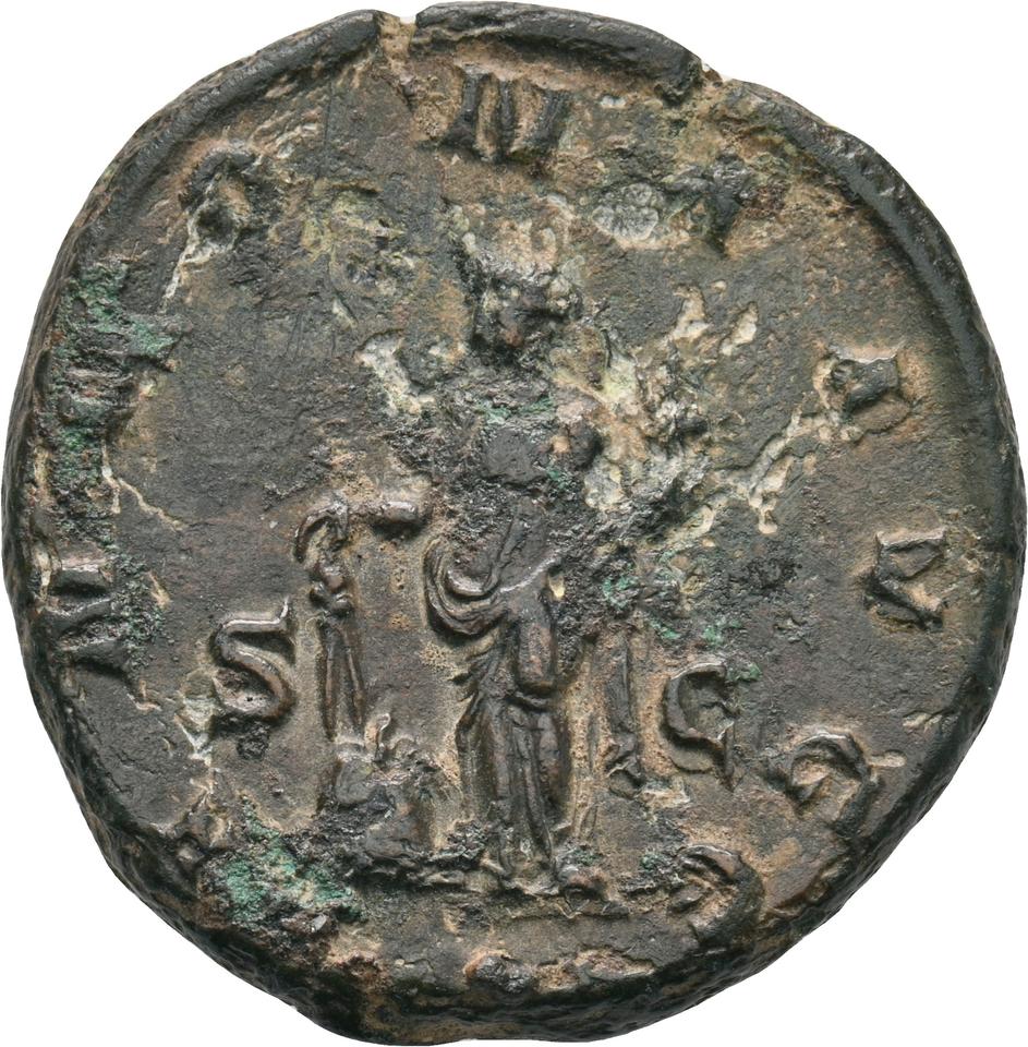 Philip the Arab, copper-alloy as, collection photograph Koeln-ID972, reverse