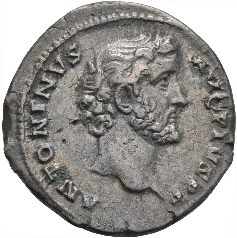Antoninus Pius, silver denarius, collection photograph Koeln-ID770, obverse