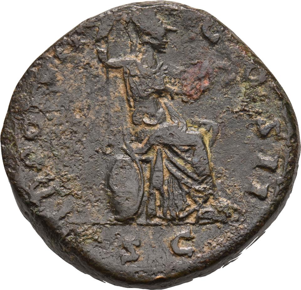 Antoninus Pius, copper-alloy sestertius, collection photograph Koeln-ID802, reverse