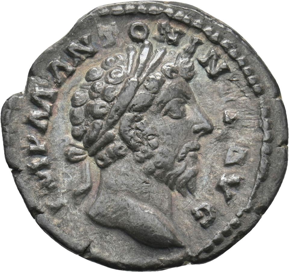 Marcus Aurelius, silver denarius, collection photograph Koeln-ID792, obverse
