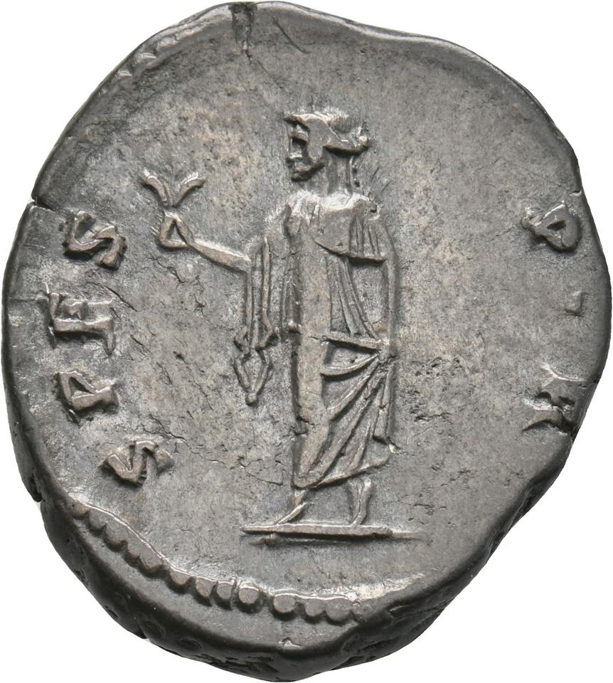 Hadrian, silver denarius, collection photograph Koeln-ID717, reverse