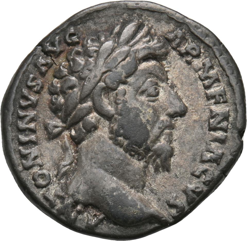 Marcus Aurelius, silver denarius, collection photograph Koeln-ID793, obverse