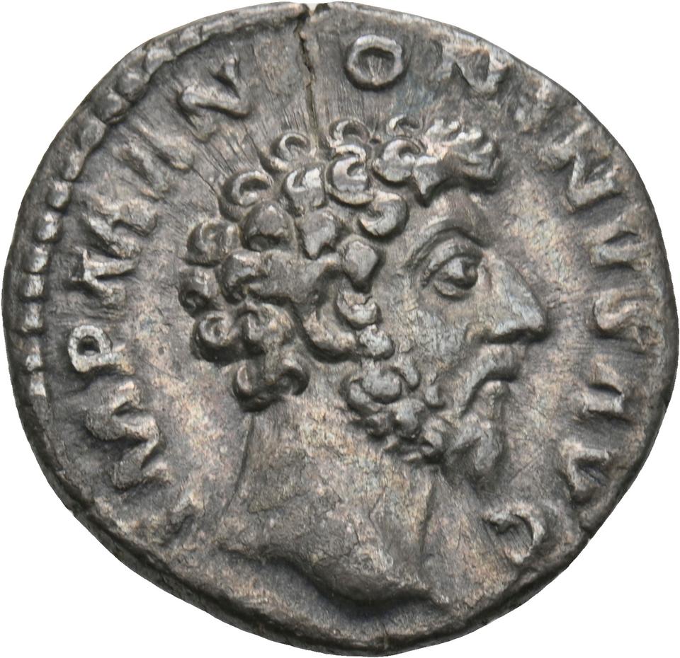 Marcus Aurelius, silver denarius, collection photograph Koeln-ID791, obverse
