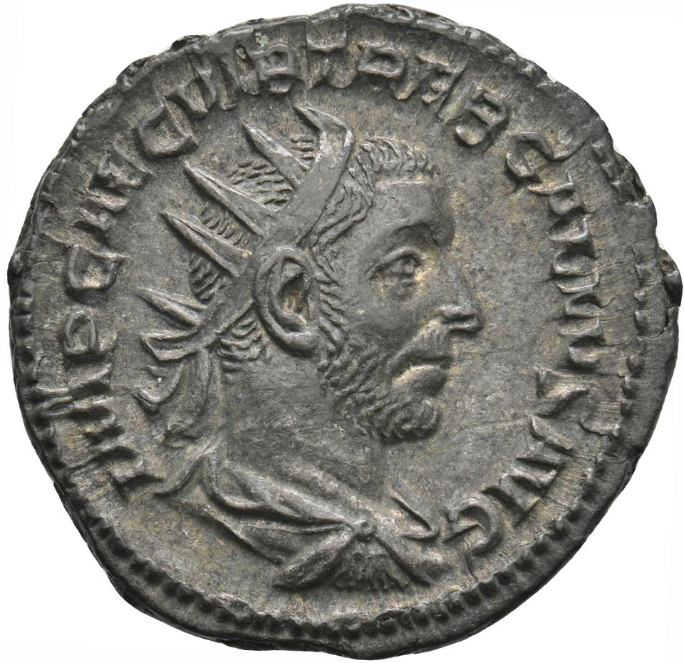 Trebonianus Gallus, silver antoninianus, collection photograph Koeln-ID989, obverse