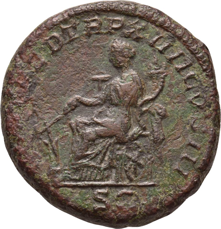Caracalla, copper-alloy as, collection photograph Koeln-ID875, reverse