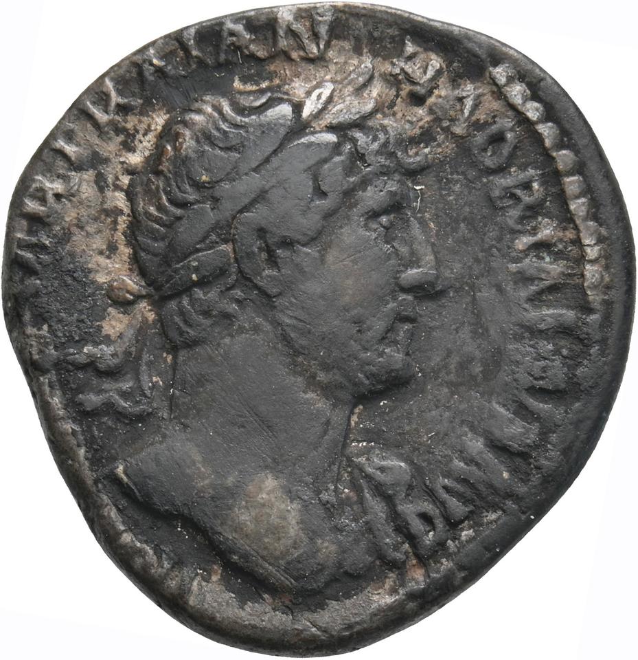 Hadrian, silver denarius, collection photograph Koeln-ID708, obverse