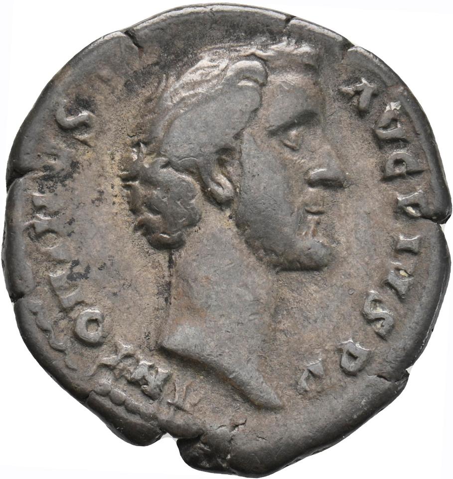 Antoninus Pius, silver denarius, collection photograph Koeln-ID743, obverse