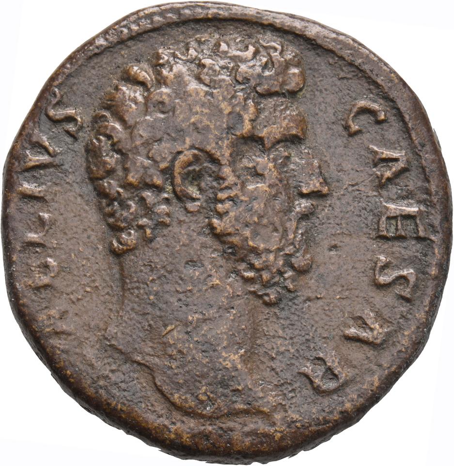 Hadrian, copper-alloy sestertius, collection photograph Koeln-ID741, obverse