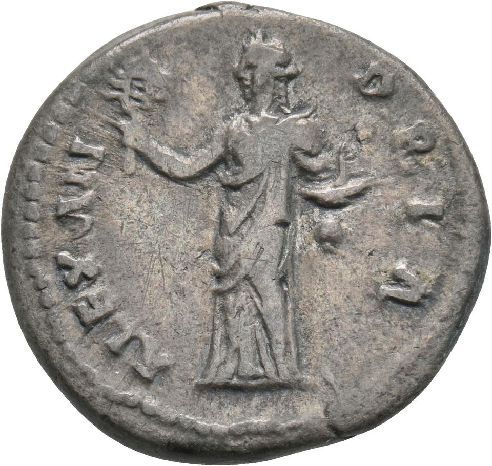 Hadrian, silver denarius, collection photograph Koeln-ID720, reverse
