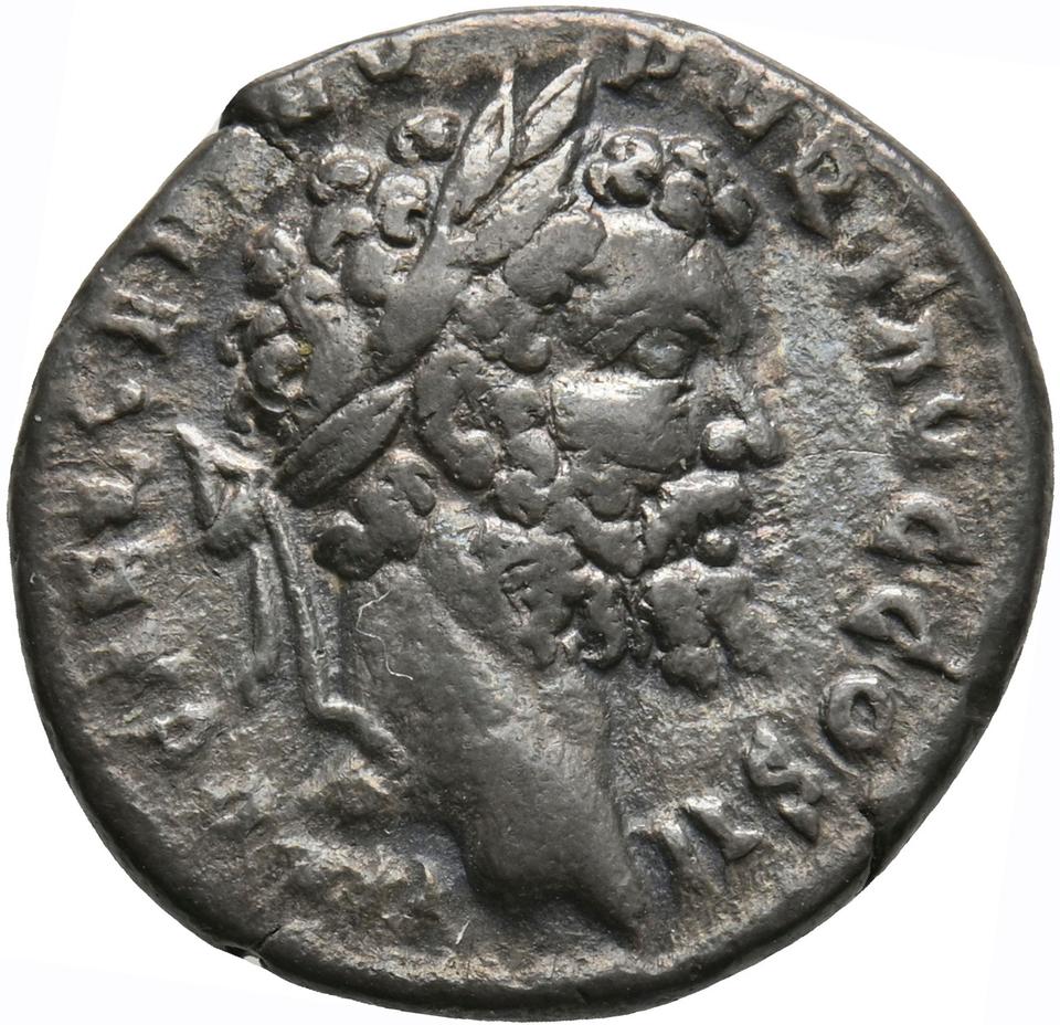 Septimius Severus, silver denarius, collection photograph Koeln-ID859, obverse