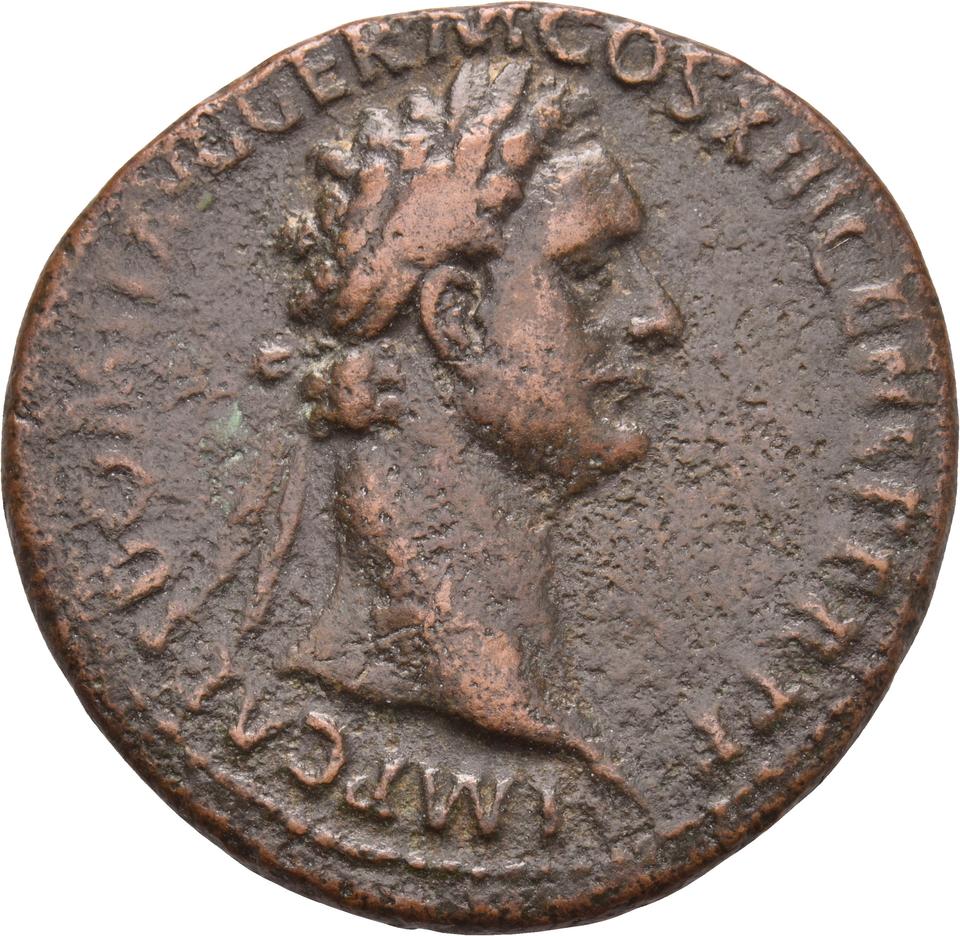 Domitian, copper-alloy as, collection photograph Koeln-ID667, obverse